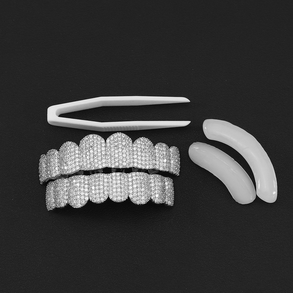 Teeth Whitening Moulds - Grillz per Denti Placcati Argento con